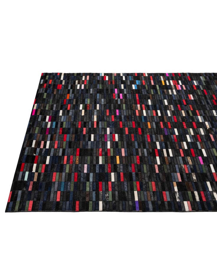 Detail image of 5' 2 x 8' Cowhide - Patchwork Rug