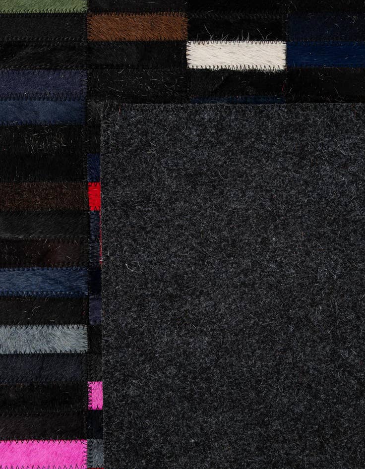 Detail image of 5' 2 x 8' Cowhide - Patchwork Rug