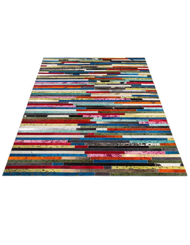 5' 1 x 8' Cowhide - Patchwork Rug