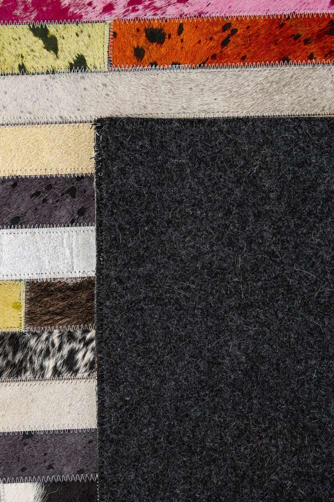 5' 1 x 8' Cowhide - Patchwork Rug