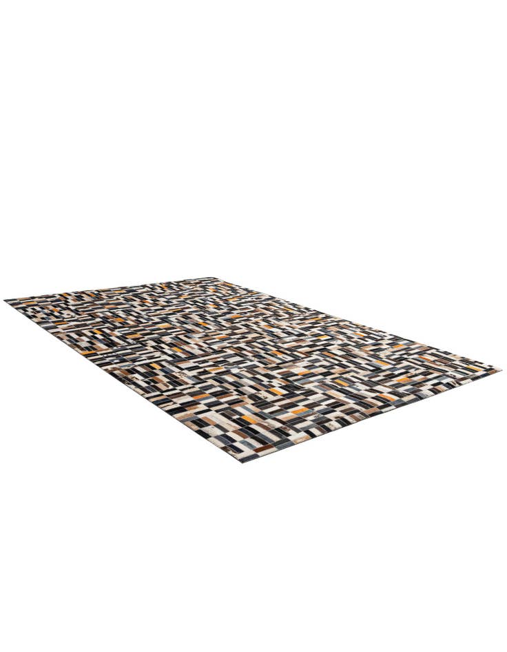 Detail image of 5' 1 x 7' 11 Cowhide - Patchwork Rug