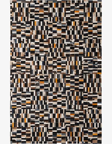 5' 1 x 7' 11 Cowhide - Patchwork Rug