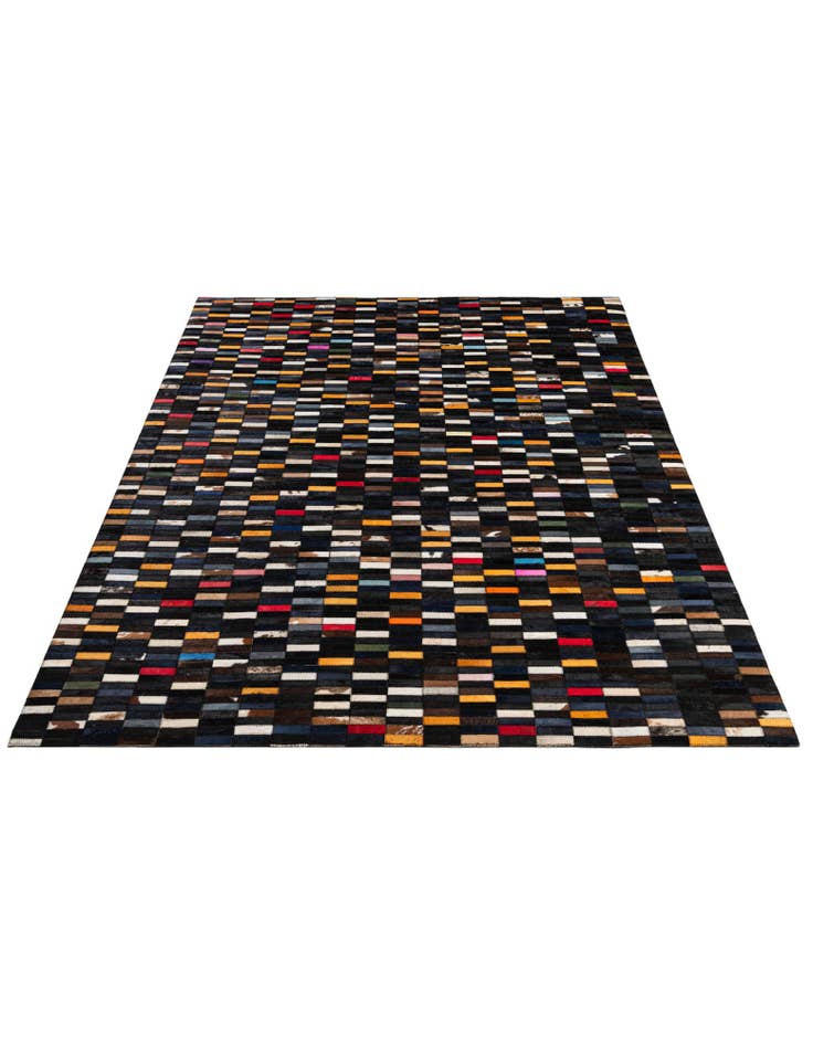 Detail image of 5' 3 x 7' 11 Cowhide - Patchwork Rug
