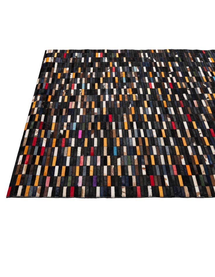 Detail image of 5' 3 x 7' 11 Cowhide - Patchwork Rug