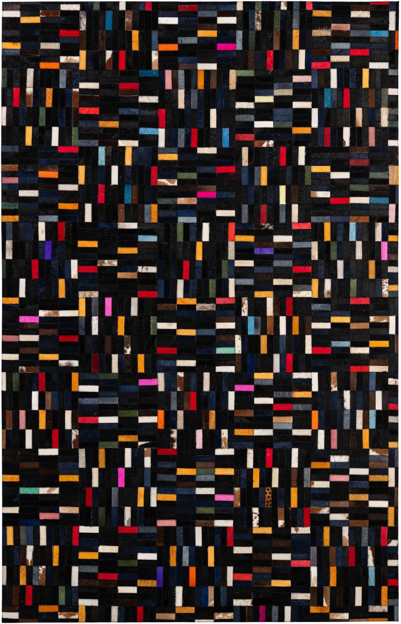 5' 1 x 7' 11 Cowhide - Patchwork Rug
