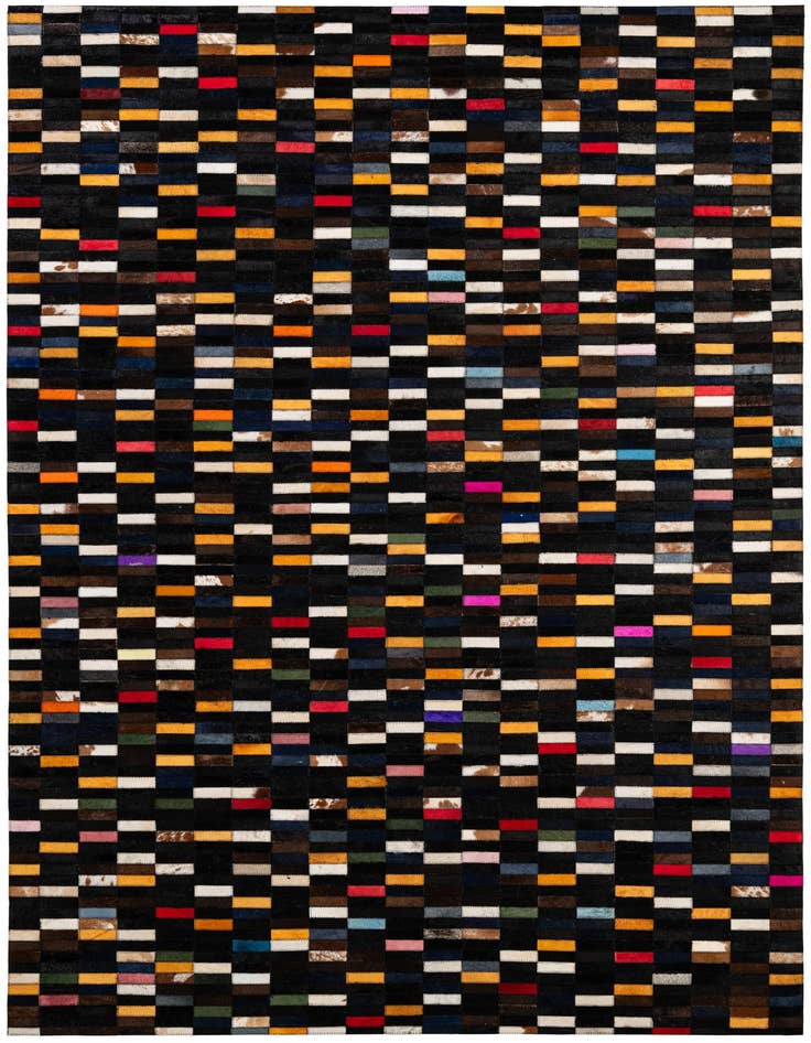 Detail image of 5' 3 x 7' 11 Cowhide - Patchwork Rug