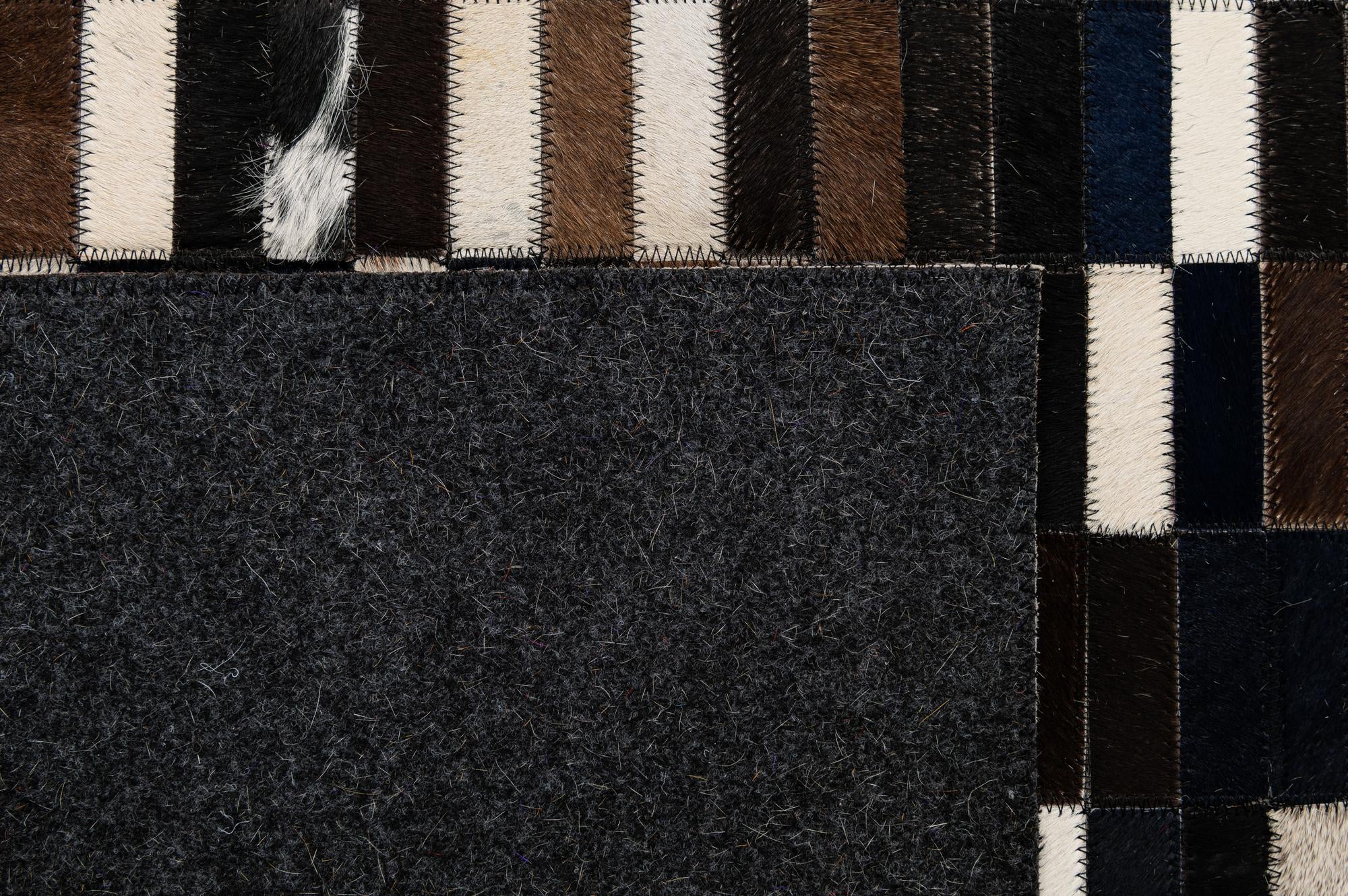 5' x 8' Cowhide - Patchwork Rug