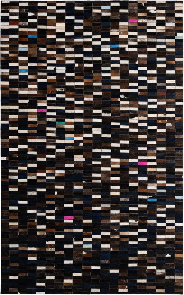Detail image of 5' x 8' Cowhide - Patchwork Rug