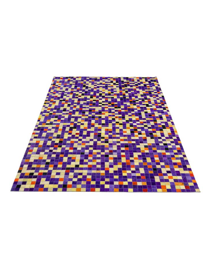 Detail image of 5' 1 x 7' 11 Cowhide - Patchwork Rug
