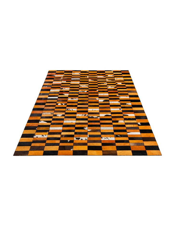 Detail image of 5' 1 x 7' 11 Cowhide - Patchwork Rug