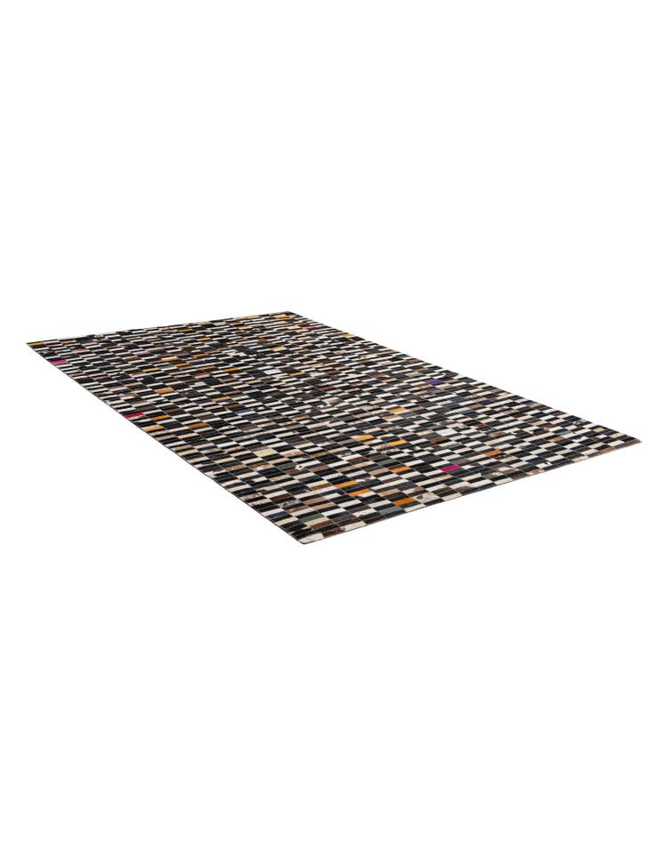 Detail image of 5' 1 x 7' 11 Cowhide - Patchwork Rug