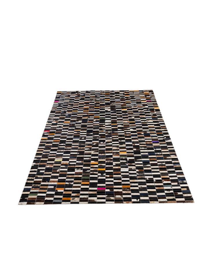 Detail image of 5' 1 x 7' 11 Cowhide - Patchwork Rug