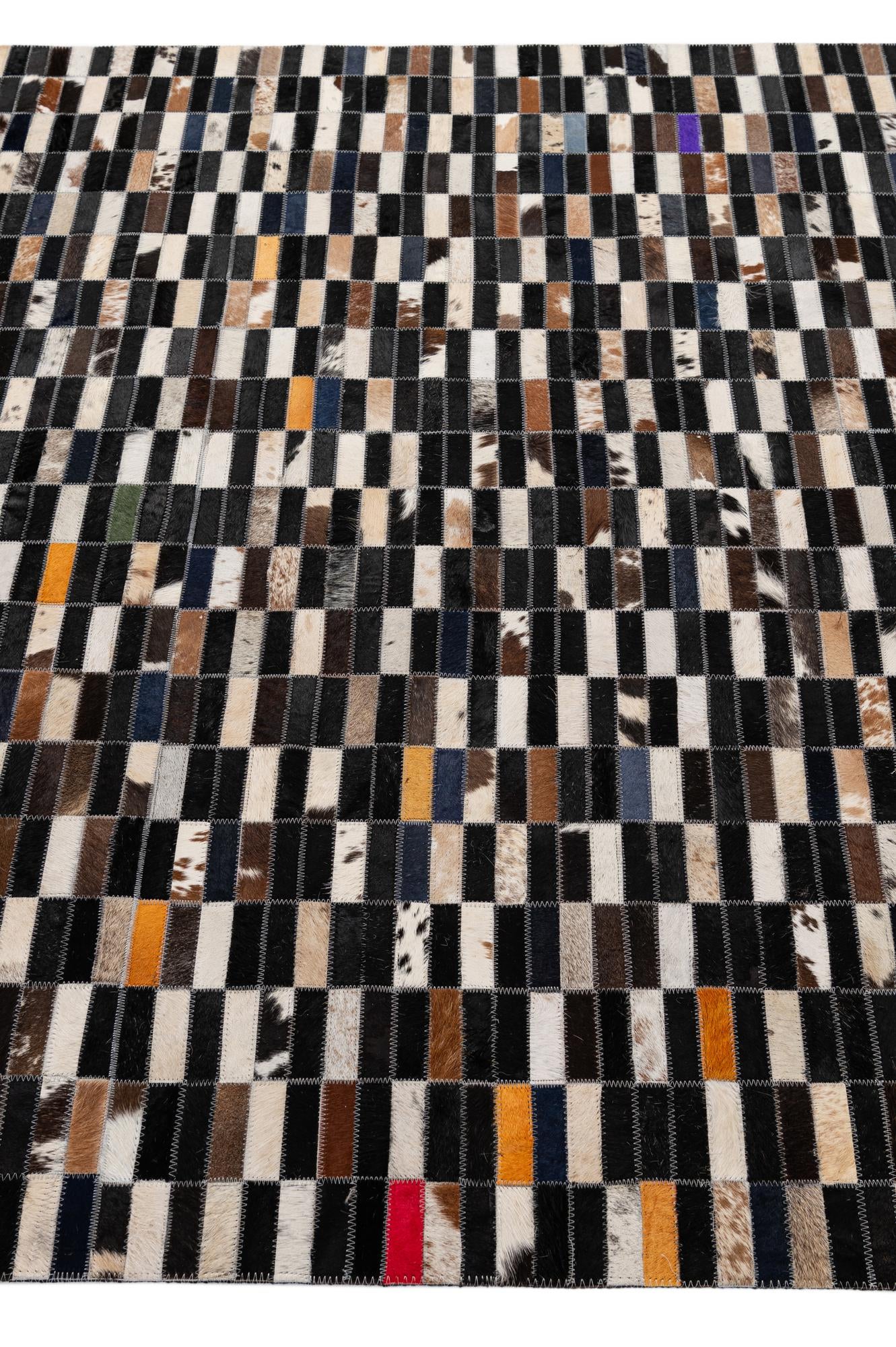 5' 1 x 7' 11 Cowhide - Patchwork Rug