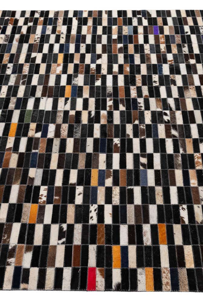 5' 1 x 7' 11 Cowhide - Patchwork Rug