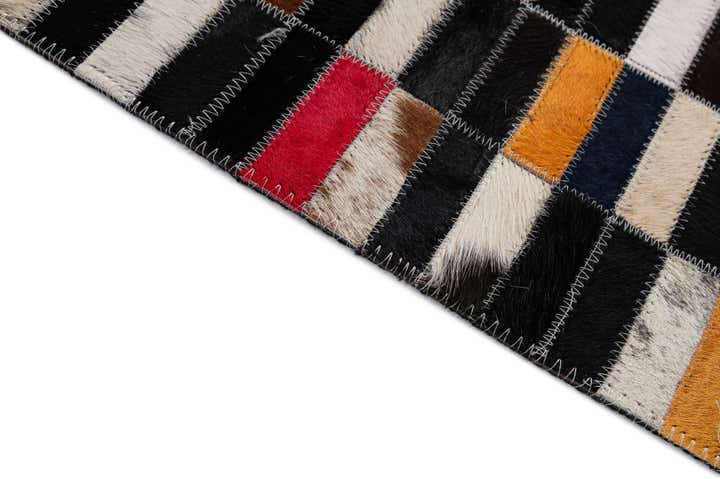 5' 1 x 7' 11 Cowhide - Patchwork Rug