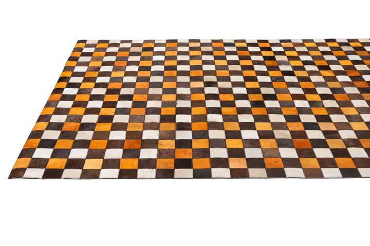 5' 2 x 8' 1 Cowhide - Patchwork Rug