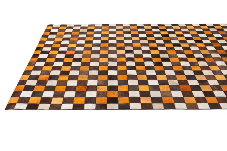Detail image of 5' 2 x 8' 1 Cowhide - Patchwork Rug