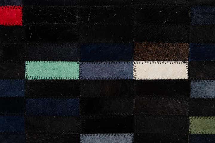 5' 3 x 8' Cowhide - Patchwork Rug