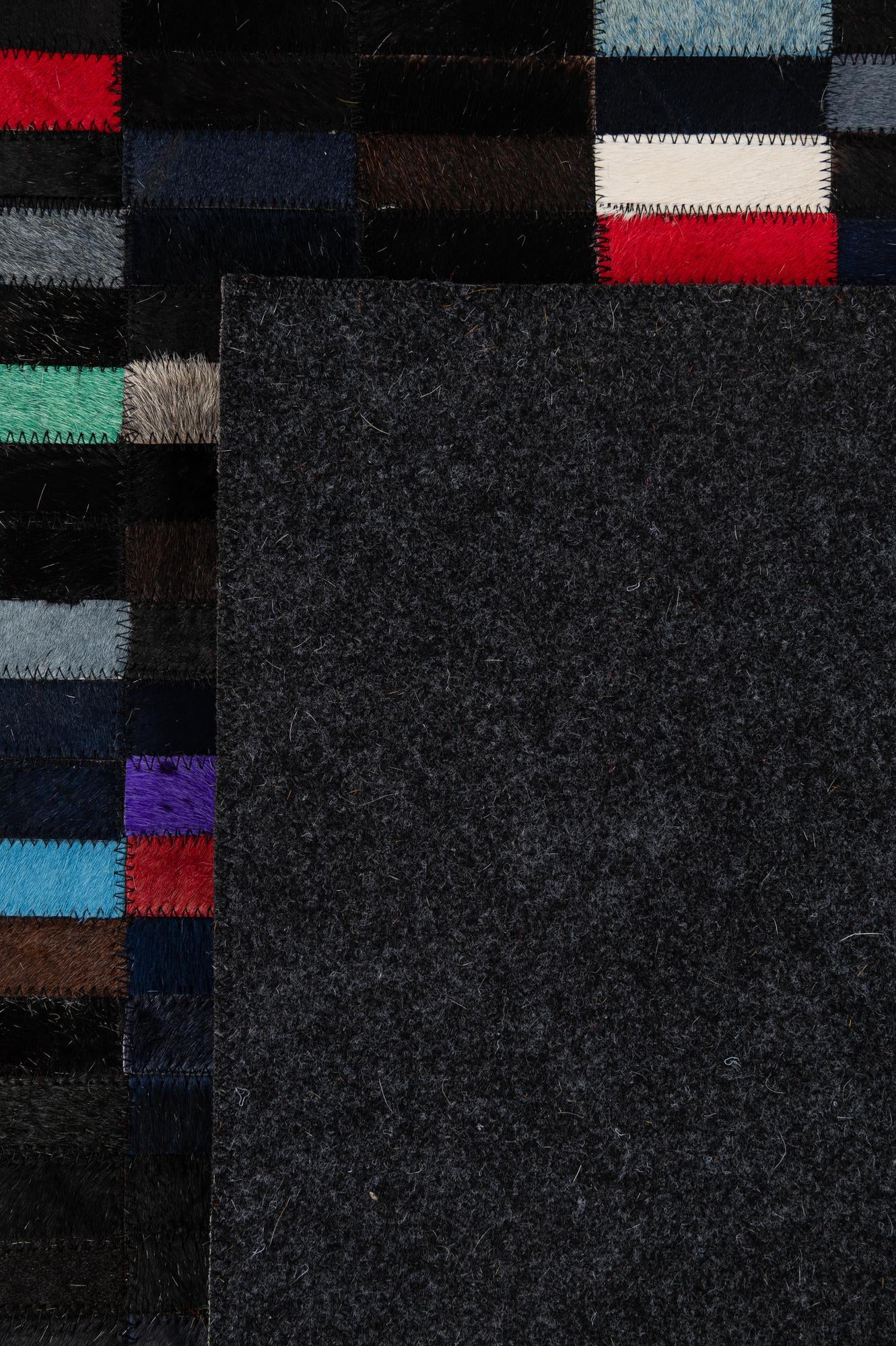 5' 3 x 8' Cowhide - Patchwork Rug