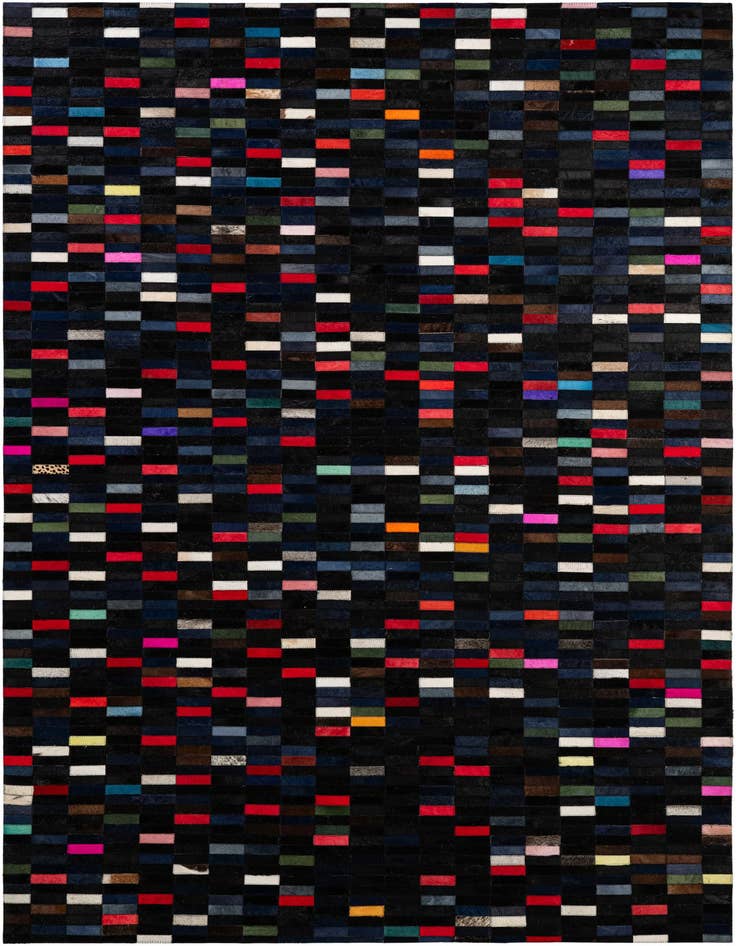Detail image of 5' 3 x 8' Cowhide - Patchwork Rug