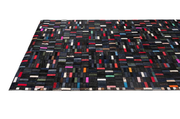 Detail image of 5' x 8' Cowhide - Patchwork Rug