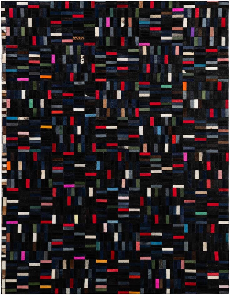 Detail image of 5' x 8' Cowhide - Patchwork Rug