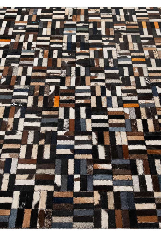 5' 1 x 8' 1 Cowhide - Patchwork Rug