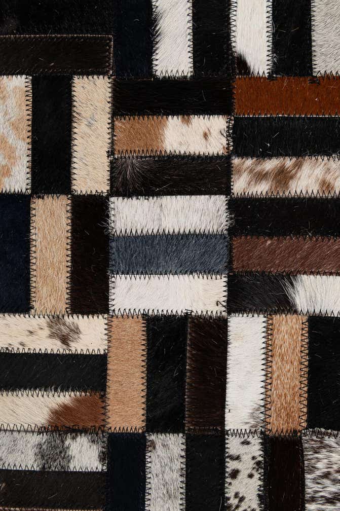 5' 1 x 8' 1 Cowhide - Patchwork Rug