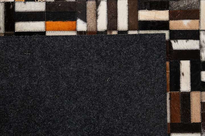 5' 1 x 8' 1 Cowhide - Patchwork Rug