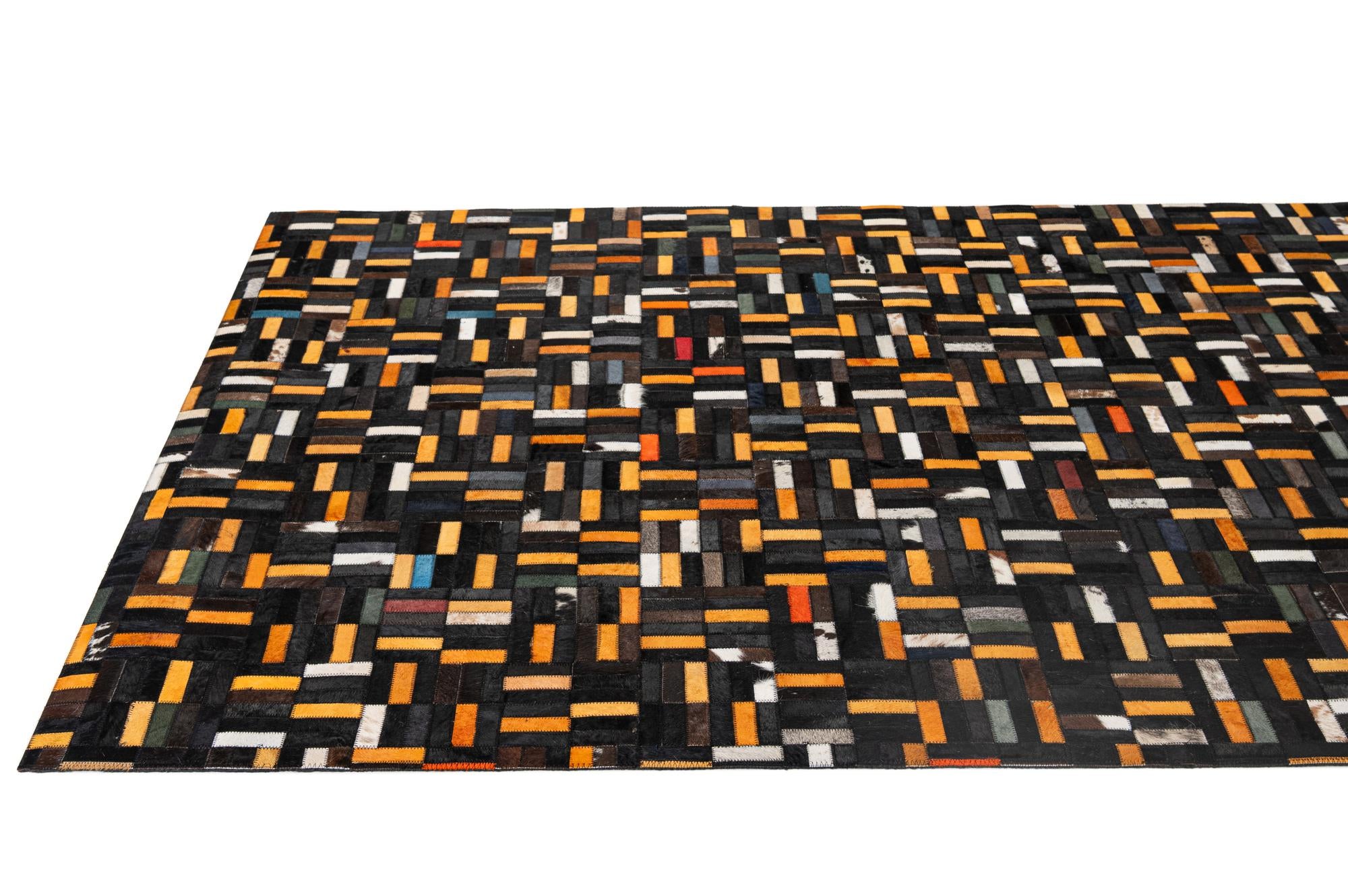 5' 2 x 8' Cowhide - Patchwork Rug