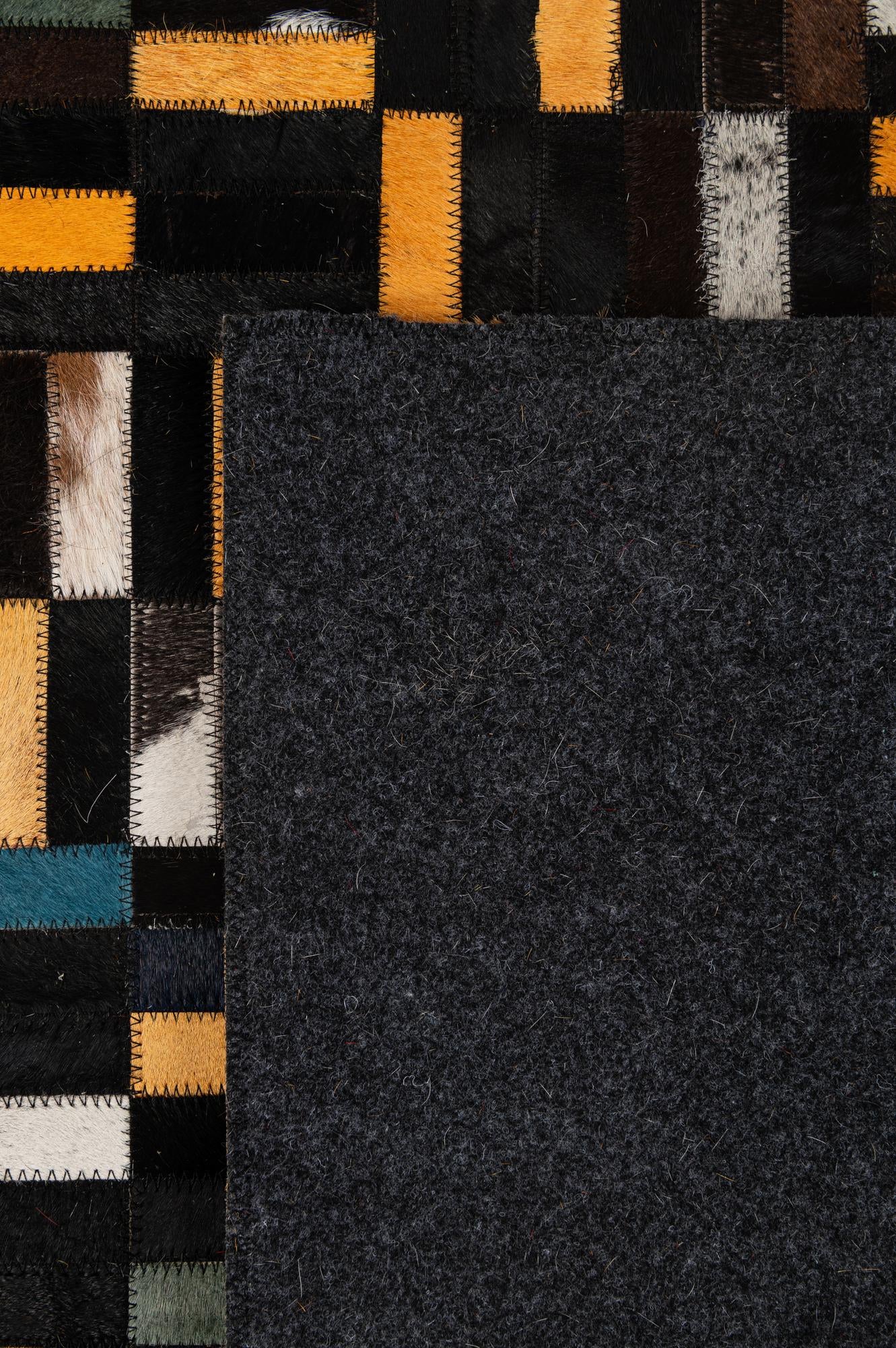 5' 2 x 8' Cowhide - Patchwork Rug