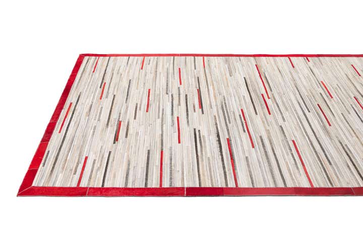 5' 3 x 8' 2 Cowhide - Patchwork Rug