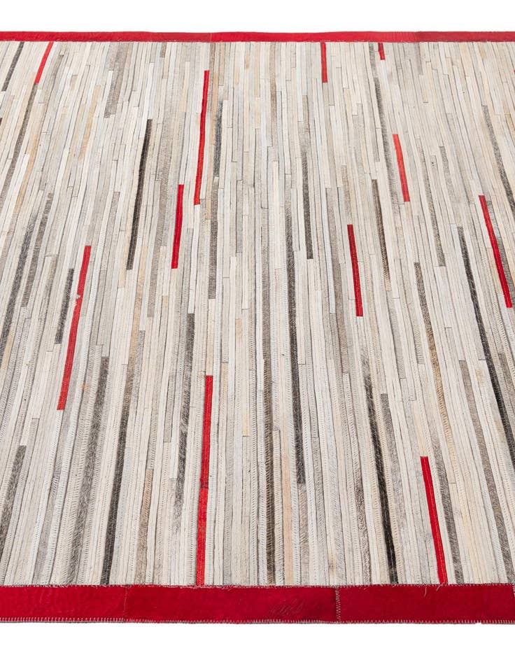 Detail image of 5' 3 x 8' 2 Cowhide - Patchwork Rug