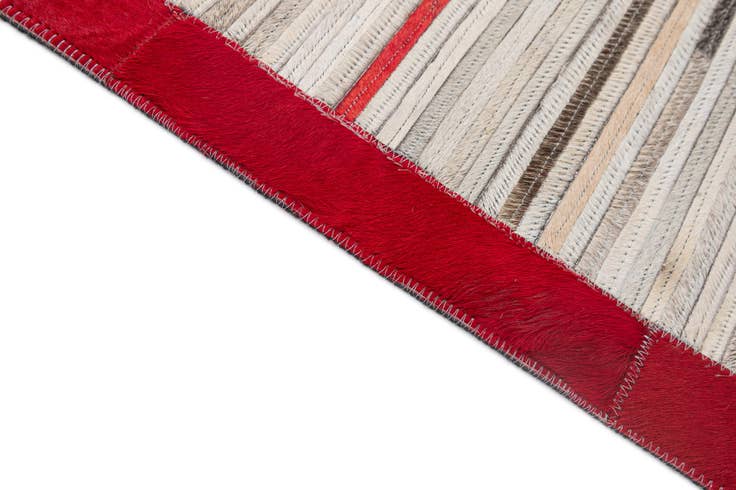 Detail image of 5' 3 x 8' 2 Cowhide - Patchwork Rug