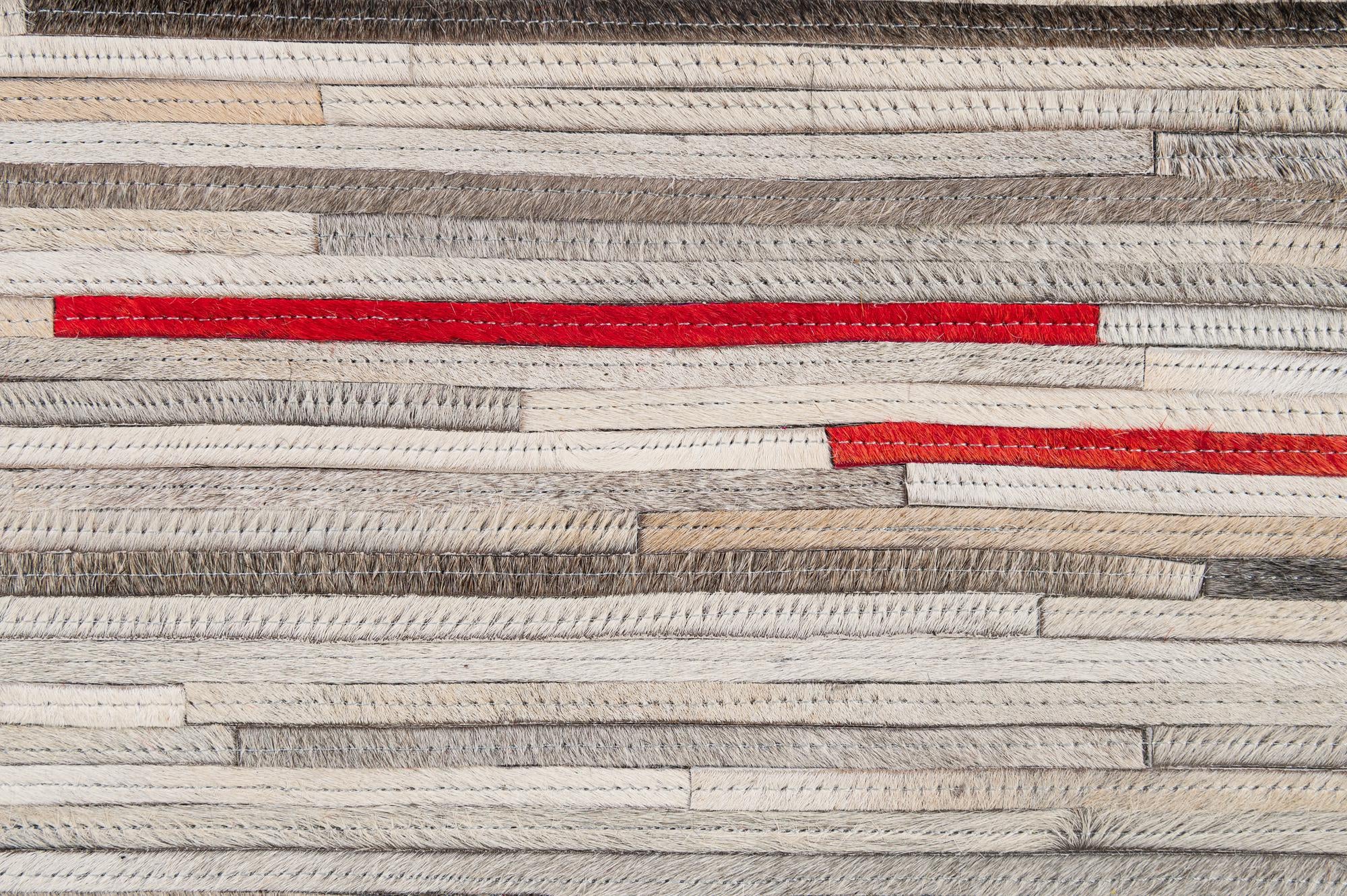 5' 3 x 8' 2 Cowhide - Patchwork Rug