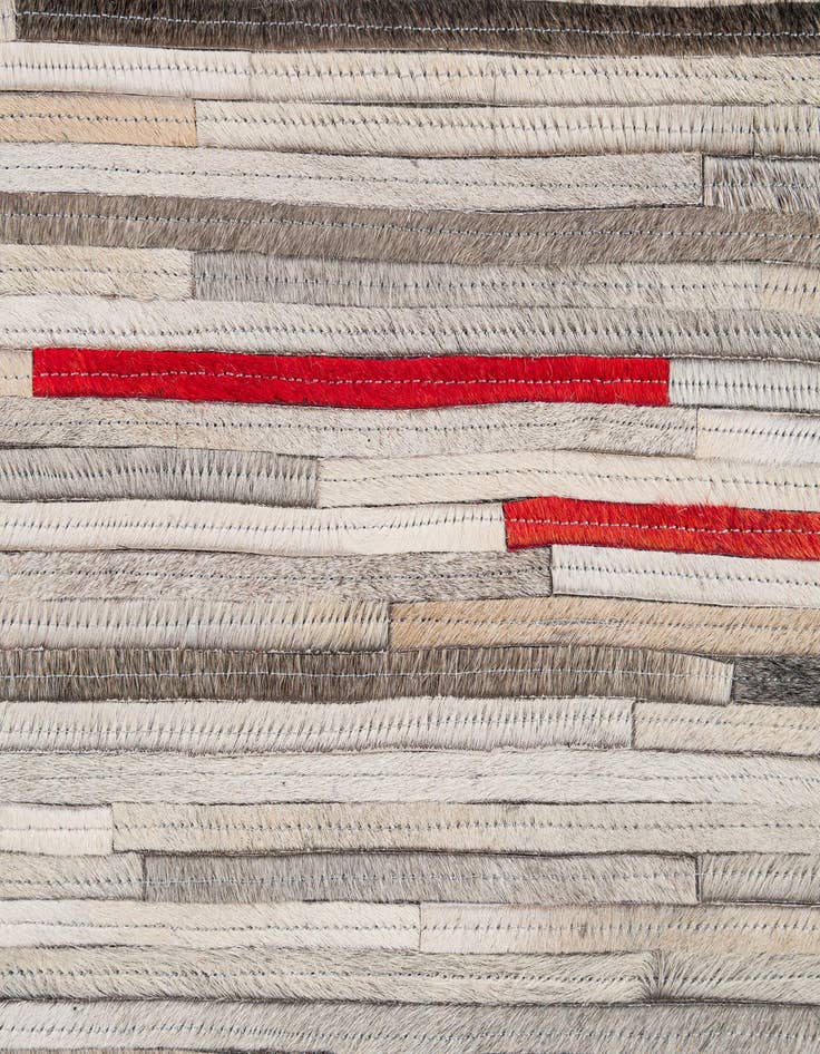 Detail image of 5' 3 x 8' 2 Cowhide - Patchwork Rug