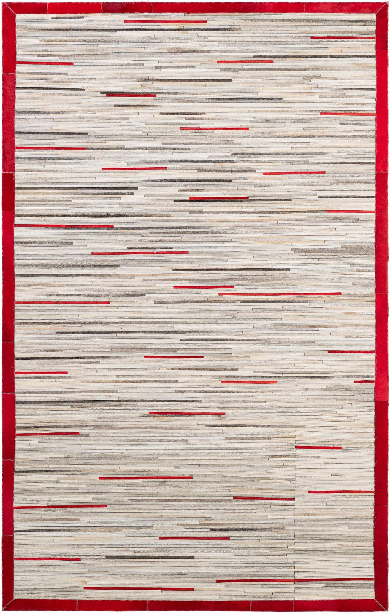 5' 3 x 8' 2 Cowhide - Patchwork Rug