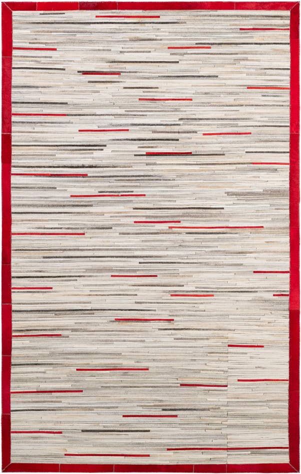 Detail image of 5' 3 x 8' 2 Cowhide - Patchwork Rug