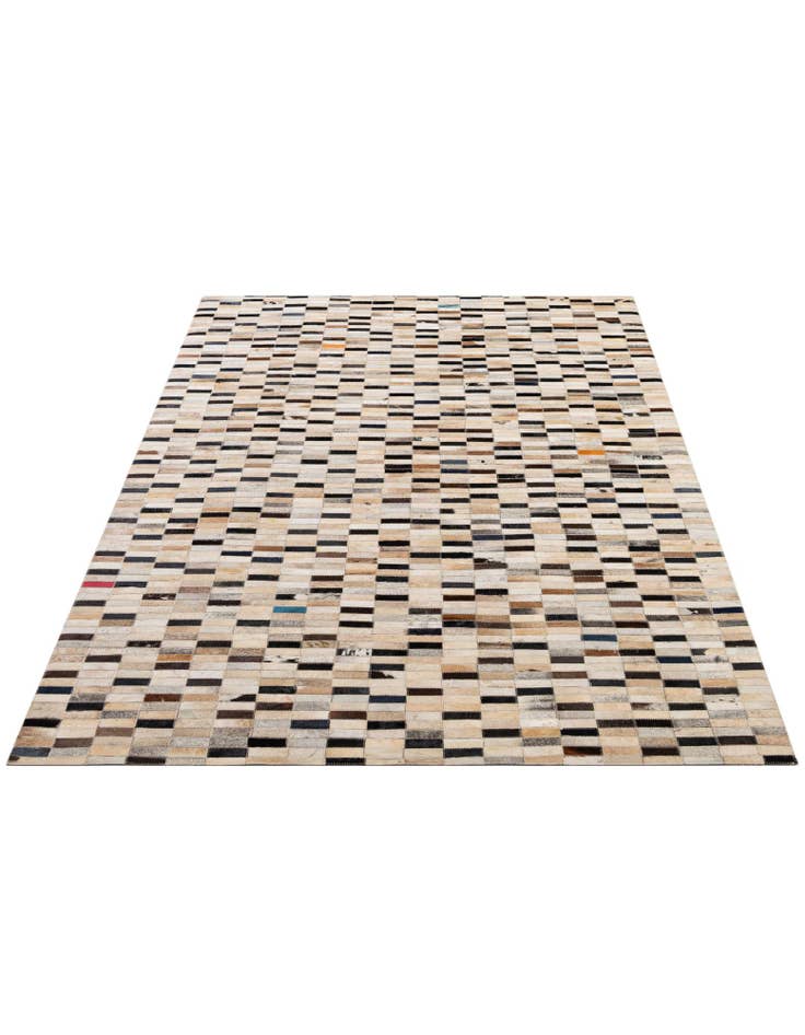 Detail image of 4' 11 x 7' 11 Cowhide - Patchwork Rug