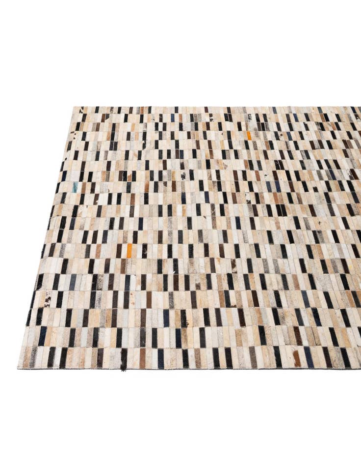 Detail image of 4' 11 x 7' 11 Cowhide - Patchwork Rug