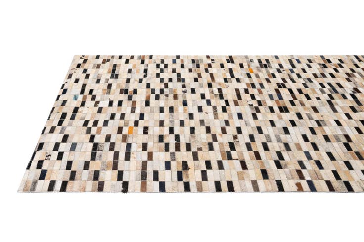 Detail image of 4' 11 x 7' 11 Cowhide - Patchwork Rug