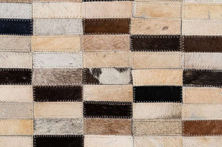 4' 11 x 7' 11 Cowhide - Patchwork Rug