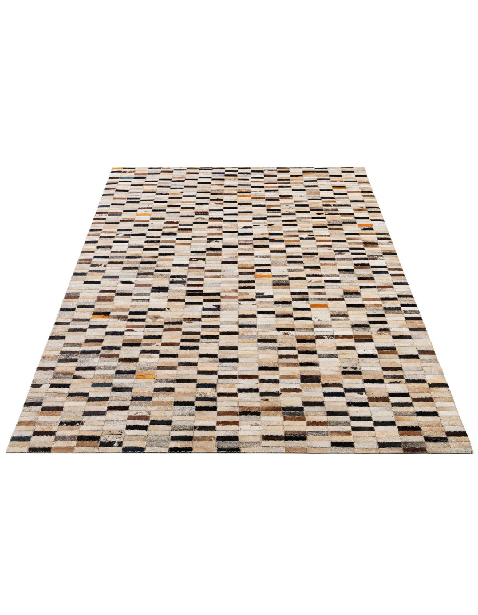 5' 1 x 8' Cowhide - Patchwork Rug