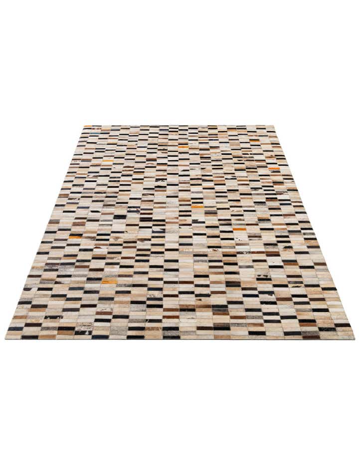 5' 1 x 8' Cowhide - Patchwork Rug