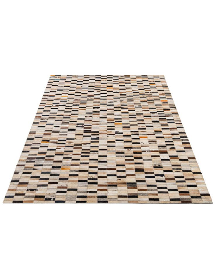 Detail image of 5' 1 x 8' Cowhide - Patchwork Rug