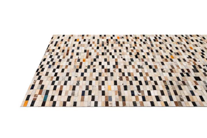 5' 1 x 8' Cowhide - Patchwork Rug