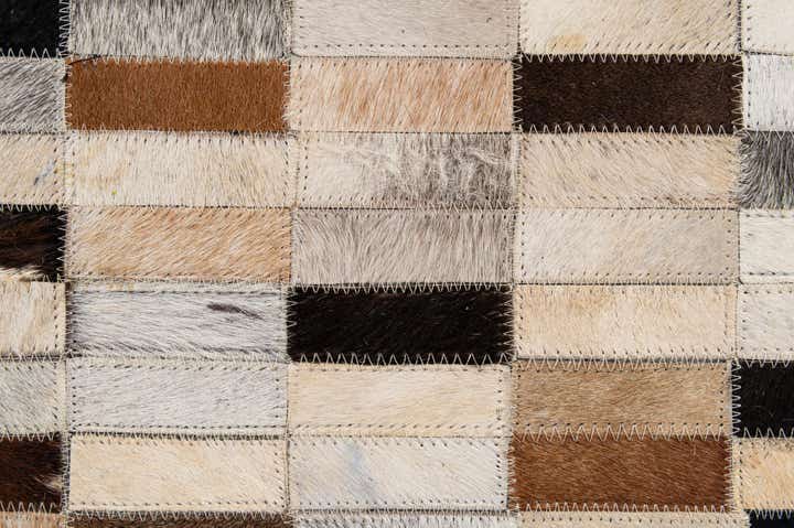 5' 1 x 8' Cowhide - Patchwork Rug