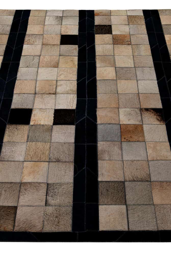 5' 1 x 7' 11 Cowhide - Patchwork Rug