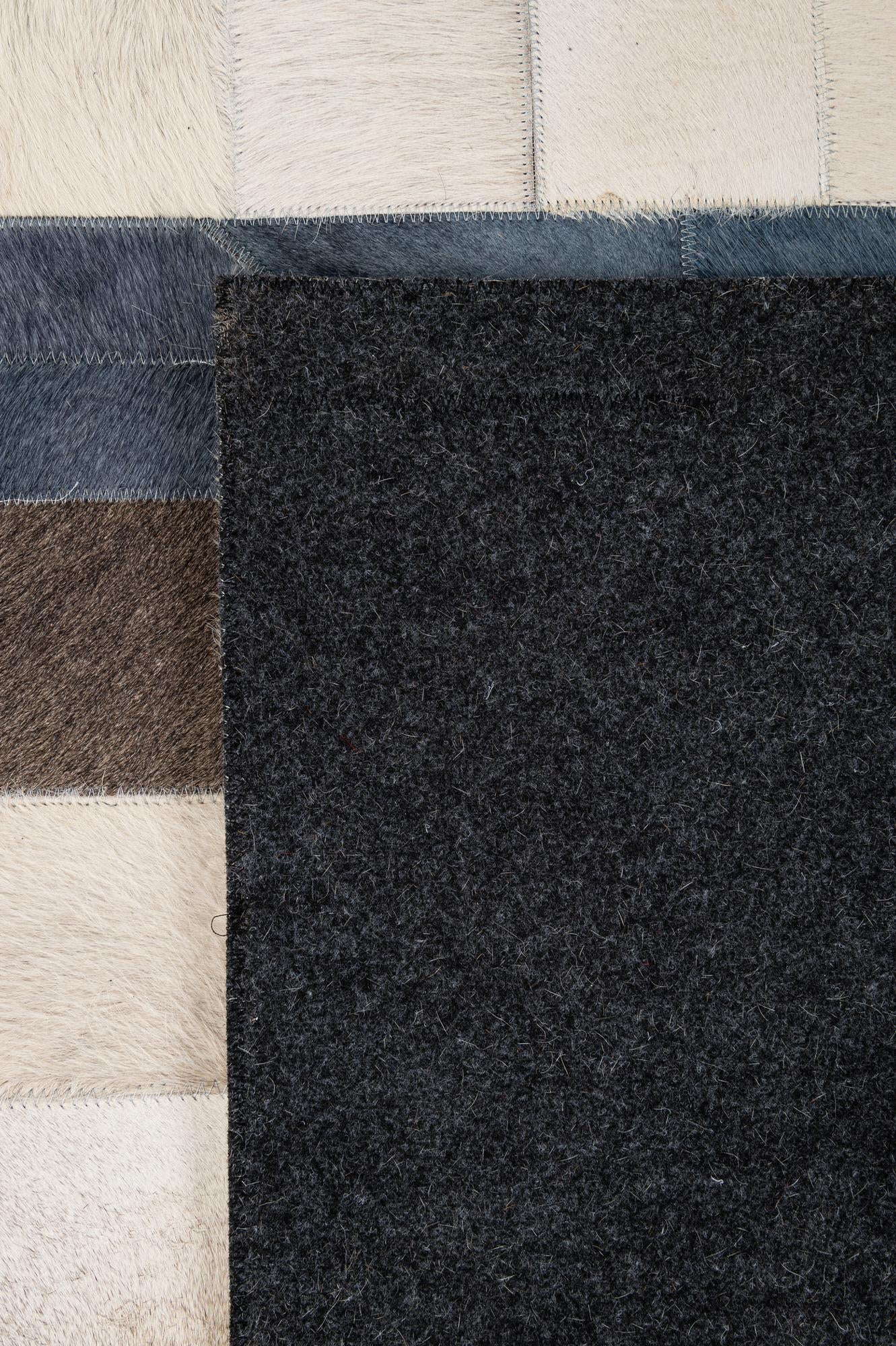5' 1 x 7' 11 Cowhide - Patchwork Rug