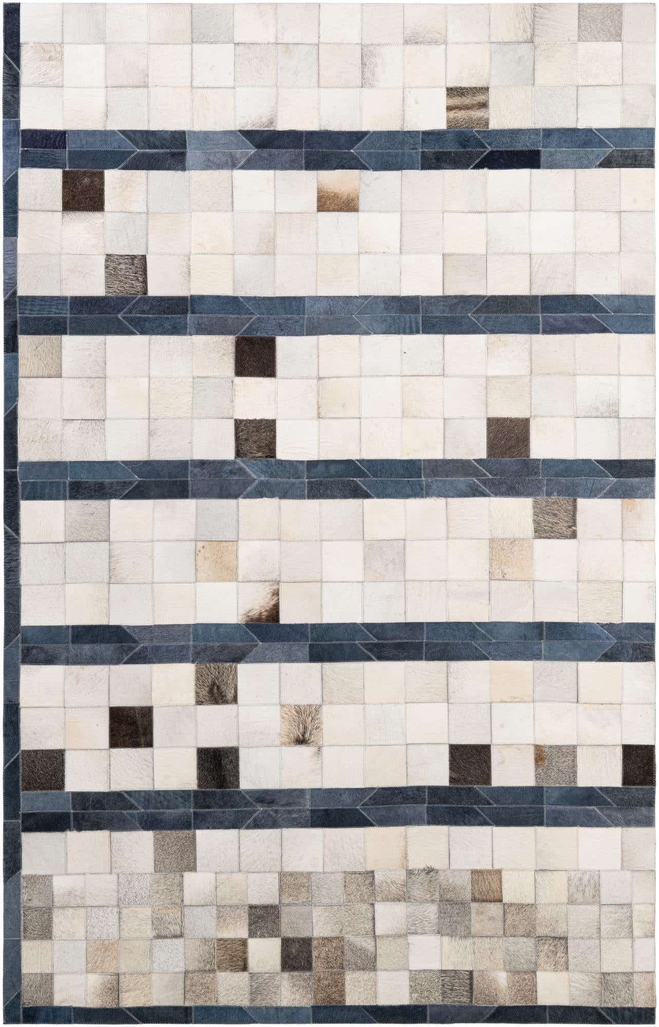 5' 1 x 7' 11 Cowhide - Patchwork Rug